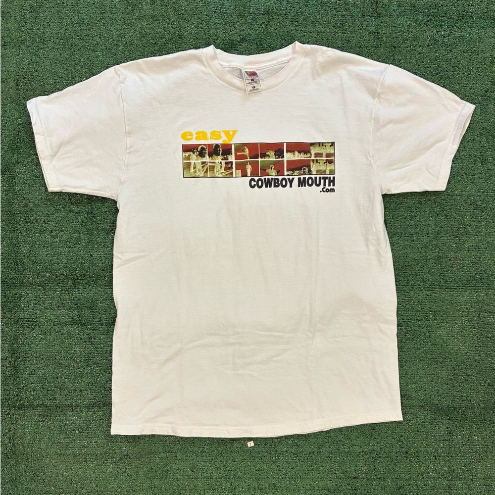 Fruit of the Loom White Cowboy Mouth Graphic Tee